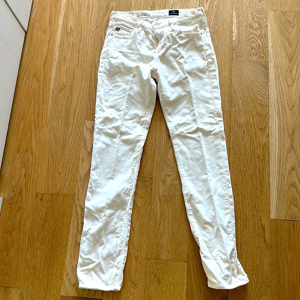 AG Soft cream/off white corduroy jeans